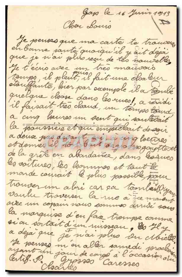 CPA Militaria Dechargement du materiel pris aux Allemands a Fontenay  — Rückseite