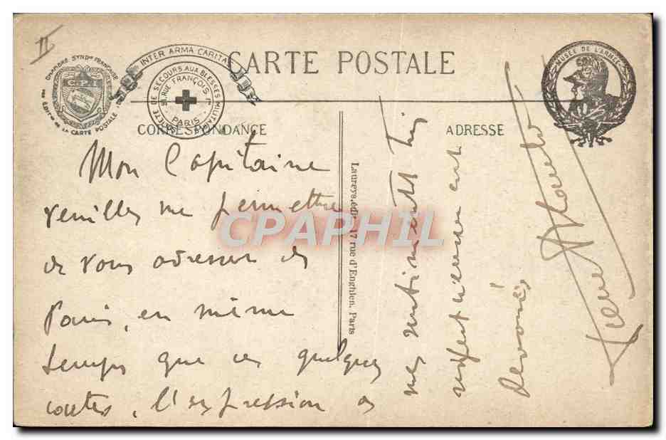 CPA Militaria Paris Musee de l'armee Crapouillots allemands pris en Artois et Champagne  — Rückseite