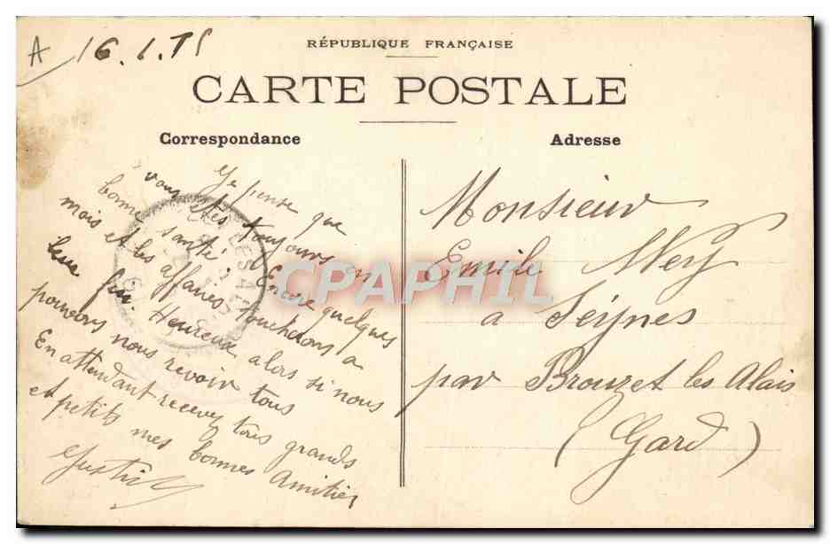 CPA Militaria Mortier allemand de 420 — Rückseite