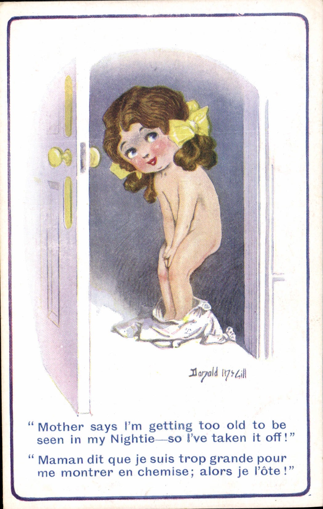 CPA Fantaisie Illustrateur Enfant Donald Mc Gill