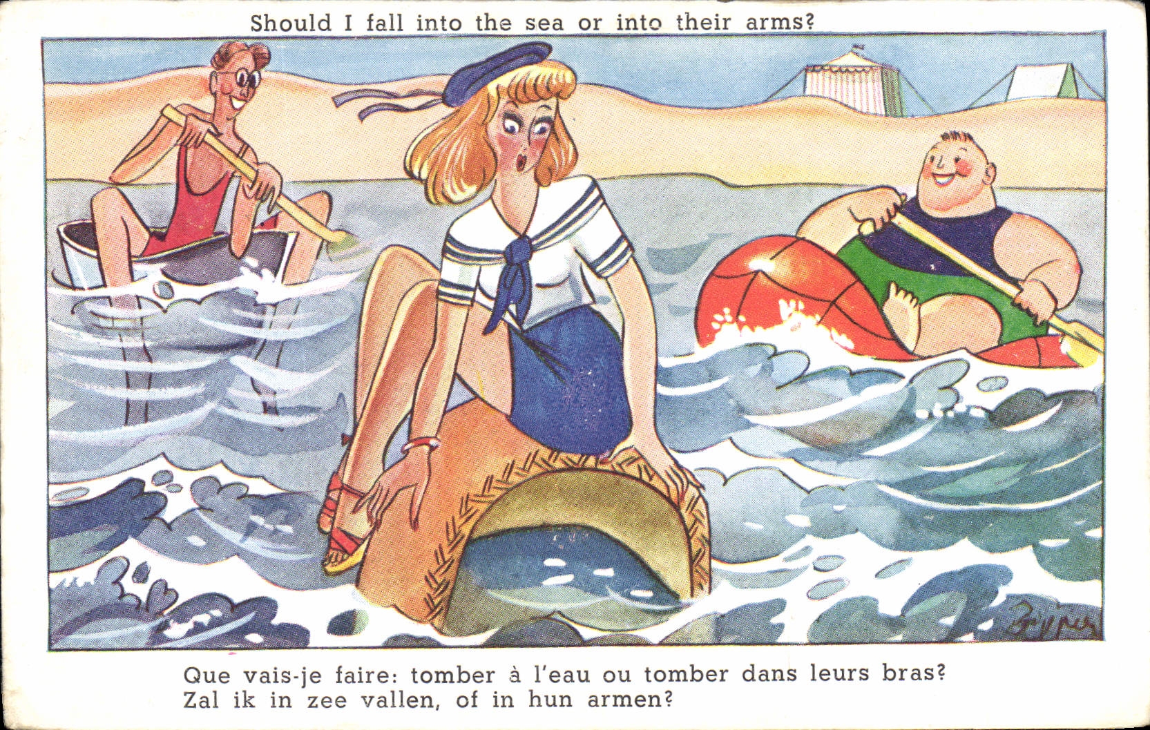CPA Fantaisie Illustrateur Femme 