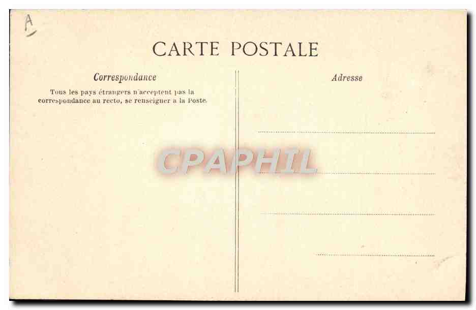 CPA Folklore Auvergne La bourree — Verso