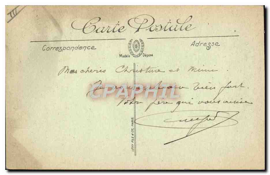 CPA Folklore Auvergne La bourree — Verso