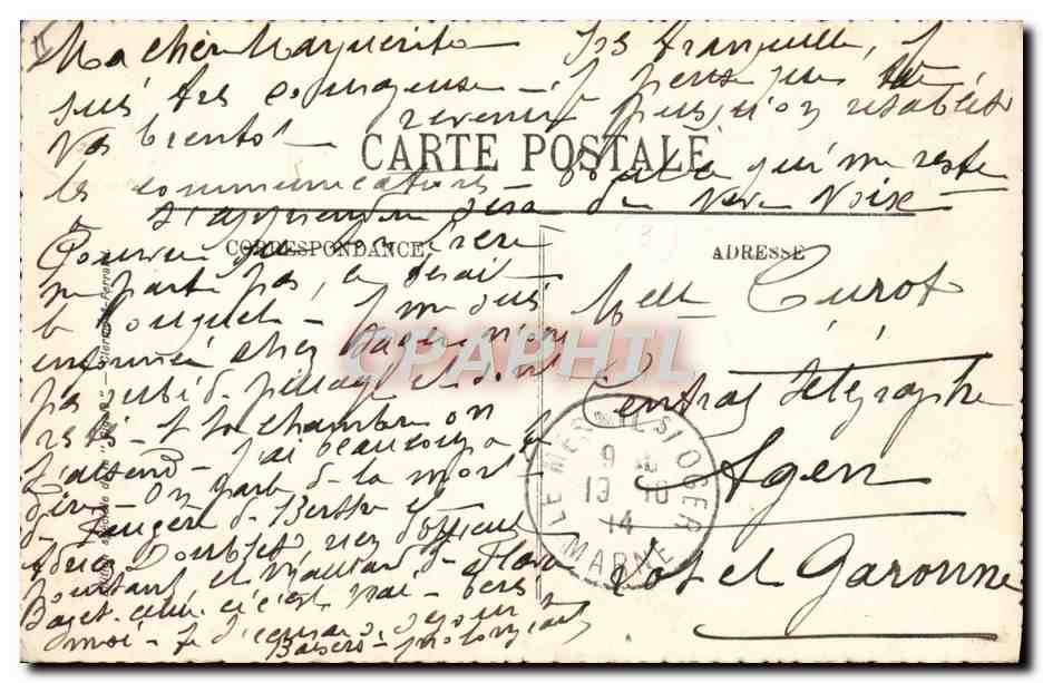 CPA Folklore Auvergne La bourree — Verso