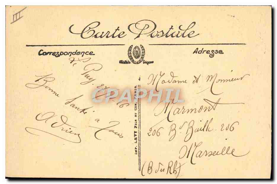 CPA Folklore Auvergne La bourree — Verso