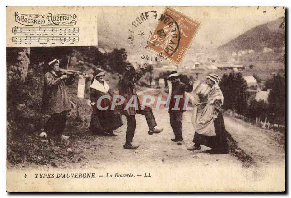 CPA Folklore Auvergne 
