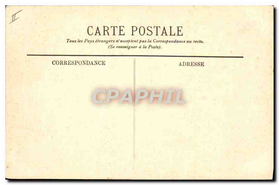 CPA Folklore Auvergne La bourree — Verso