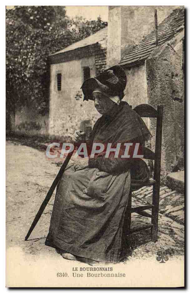 CPA Folklore Bourbonnais Une Bourbonnaise 