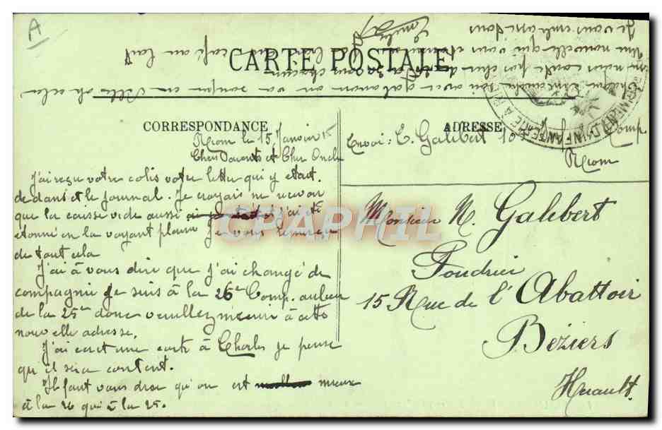 CPA Folklore Auvergne Interieur d'une maison auvergnate  — Rückseite