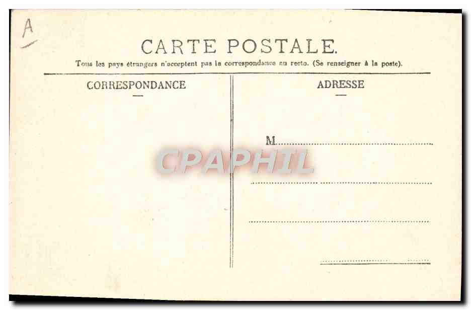 CPA Folklore Auvergne La bourree  — Verso