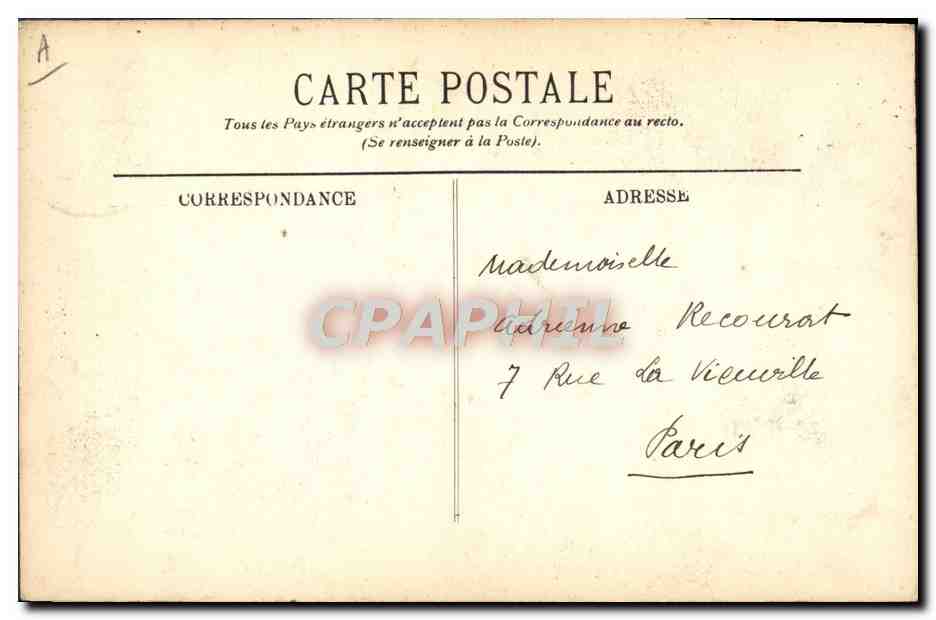CPA Folklore Auvergne Interieur d'une maison auvergnate  — Verso