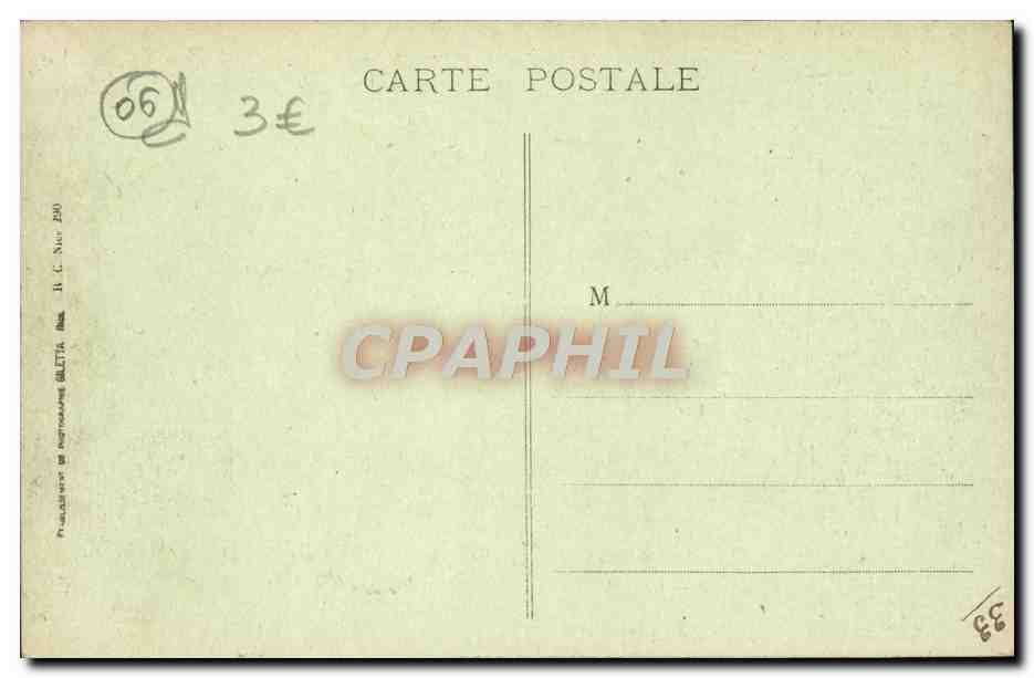 CPA Theoule Rochers Bord de Mer Route de la Corniche d'or Un coin de la route vers Theoule — Rückseite