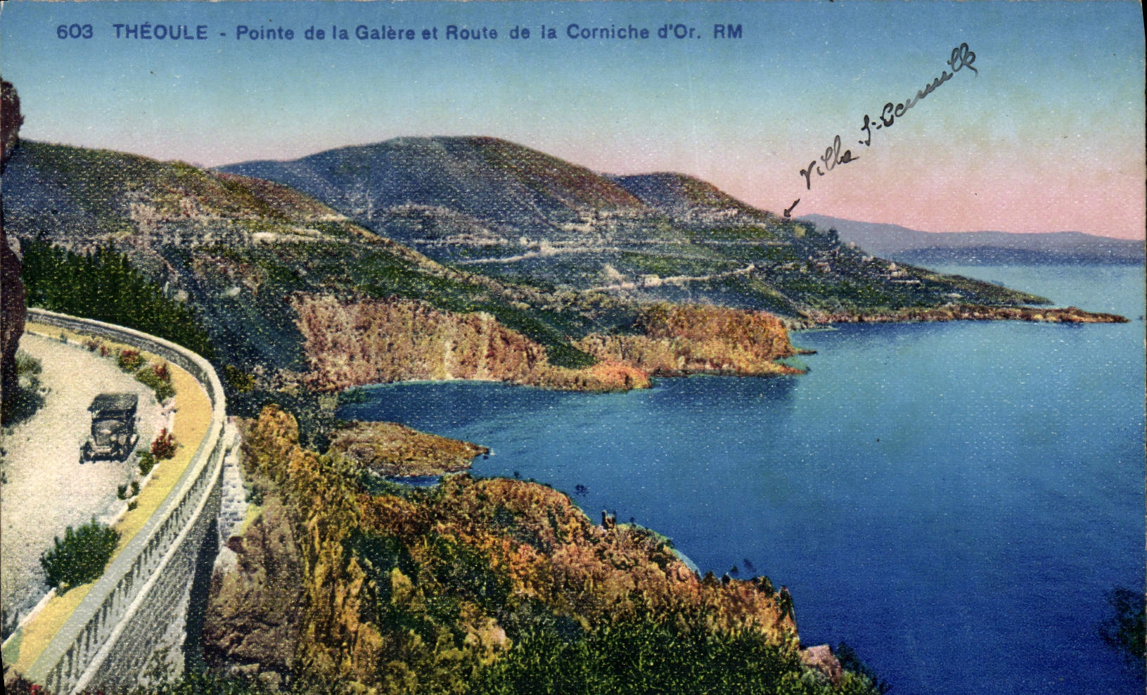 CPA Theoule Pointe de la Galere et Route de la Corniche d'or