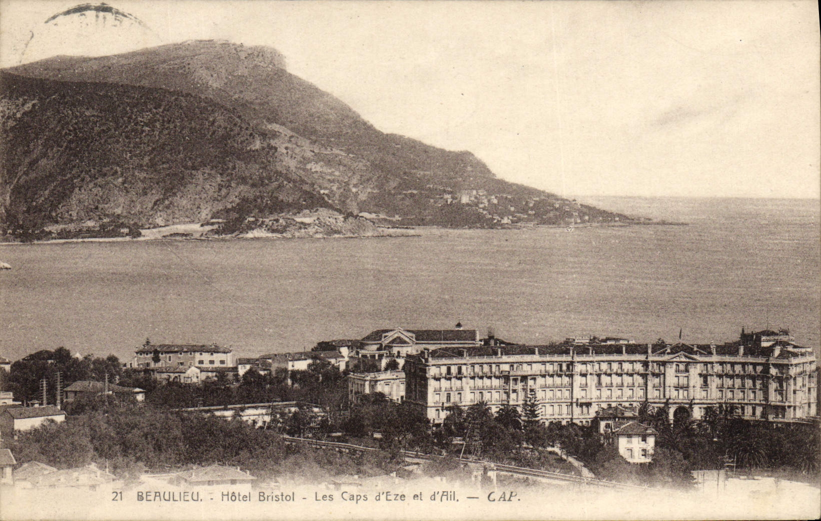 CPA Beaulieu Hotel Bristol Les Caps d'Eze et d'Ail
