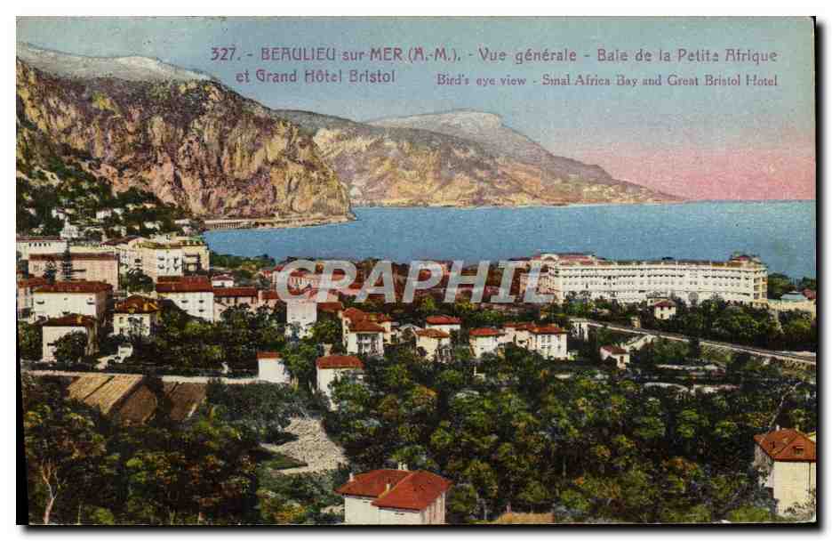 CPA Beaulieu Sur Mer Vue Generalre Bale de la Petite Afrique