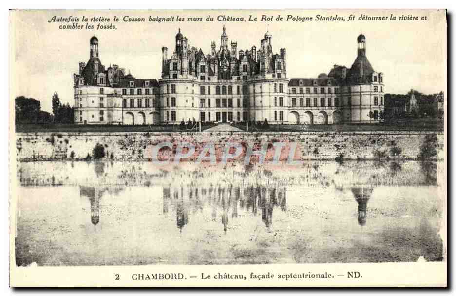 CPA Chambord Le Chateau Facade Septentrionale