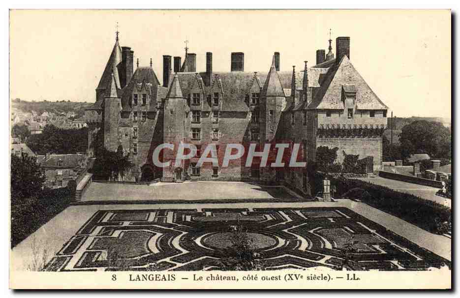 CPA Langeais Le Chateau Cote Ouest
