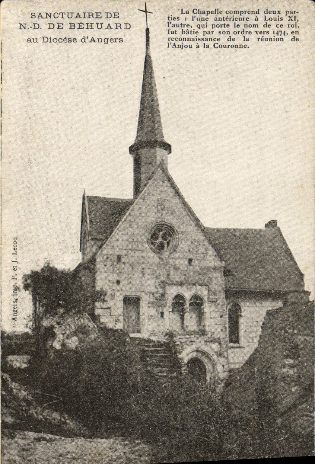 CPA Sanctuaire de ND de Behuard au diocese d'Angers 