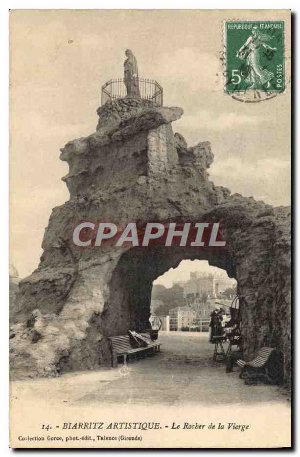 CPA Biarritz Artistique Le Rocher de la Vierge