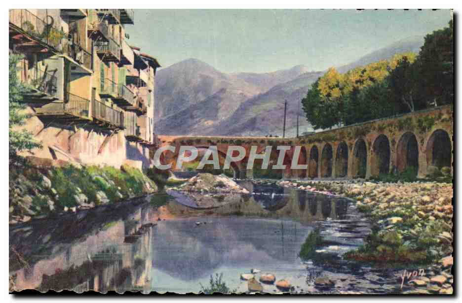 CPA Sospel Vieux Pont Vieilles Maisons