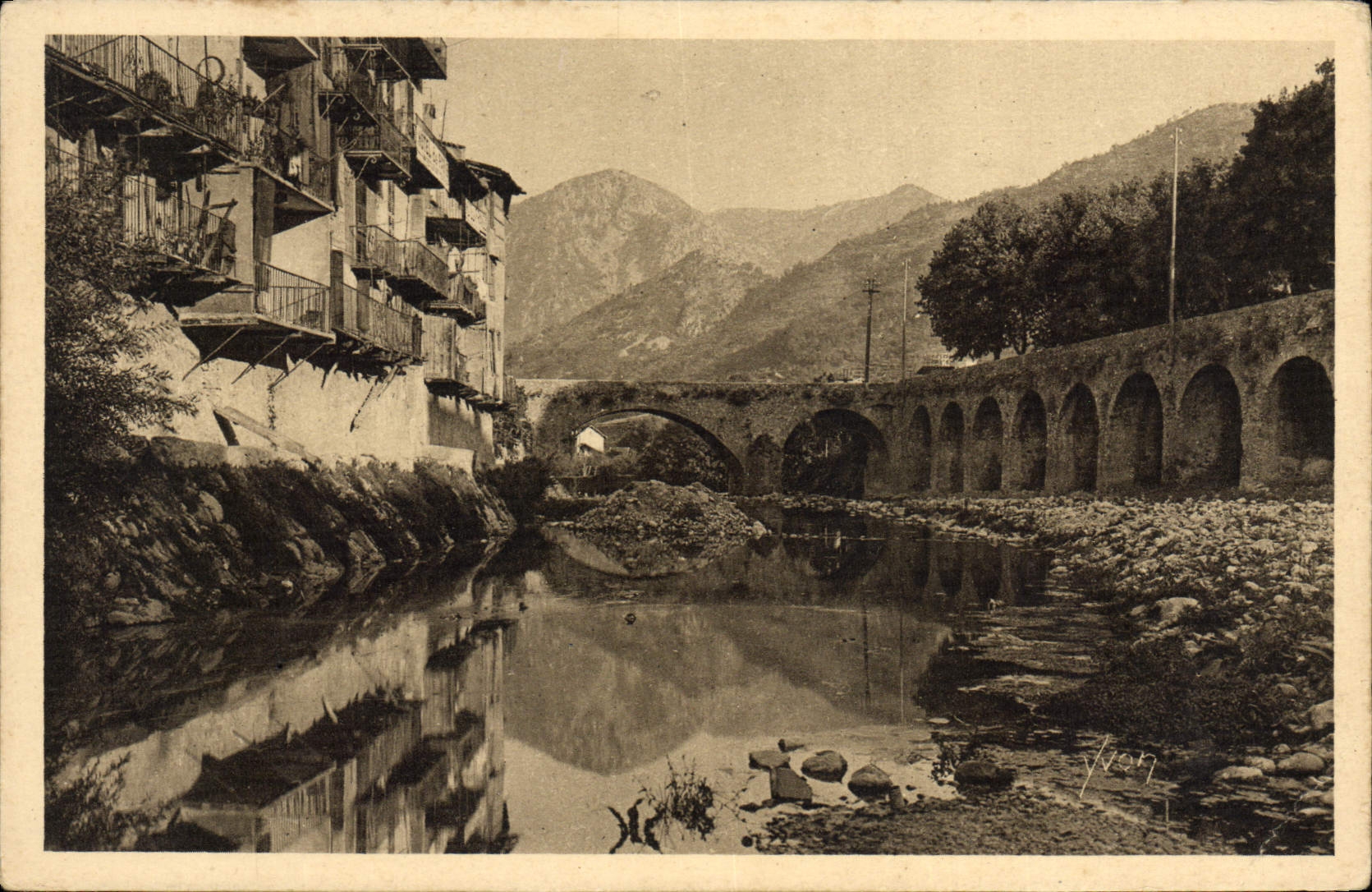 CPA Sospel La Bevera au Crepuscule