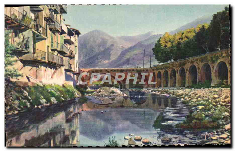 CPA Sospel Vieux Pont Vieilles Maisons Sur la Bevera