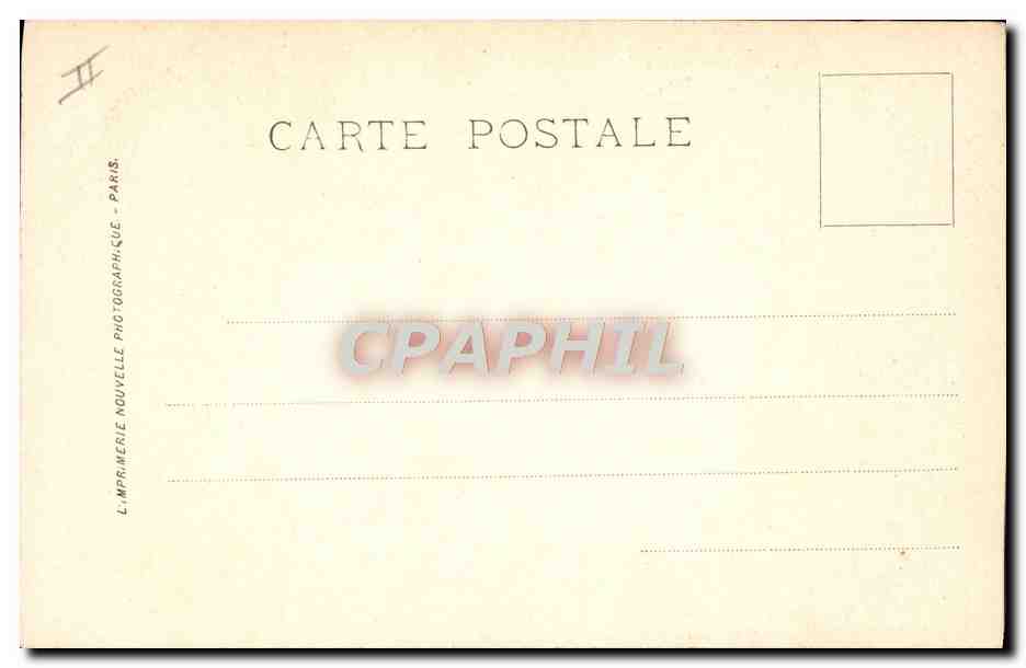 CPA Paris Fresques du Pantheon Saint-Louis prisonnier en Palestine Cabanel — Back