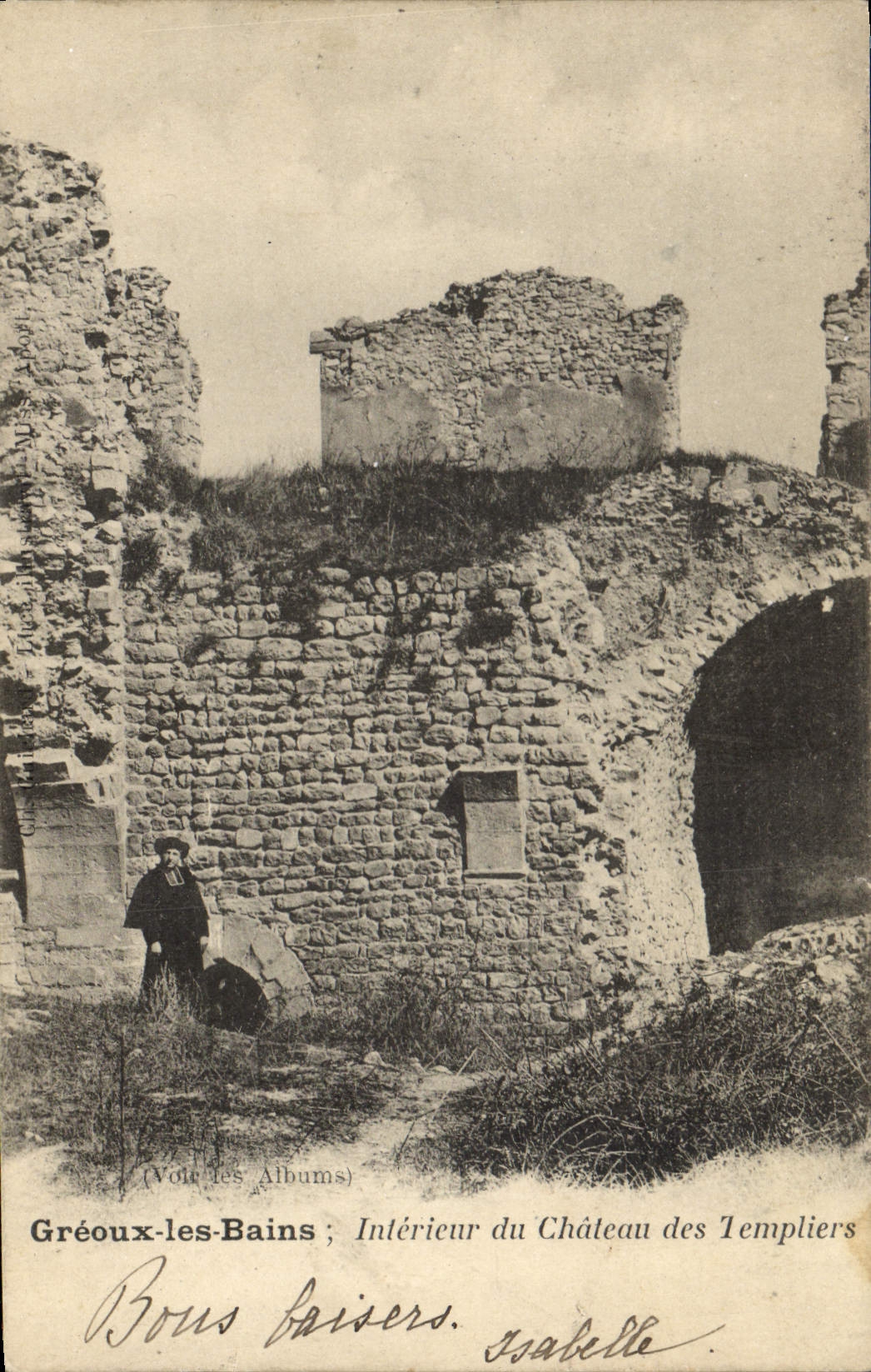 CPA Greoux les Bains Interieur du chateau des templiers 