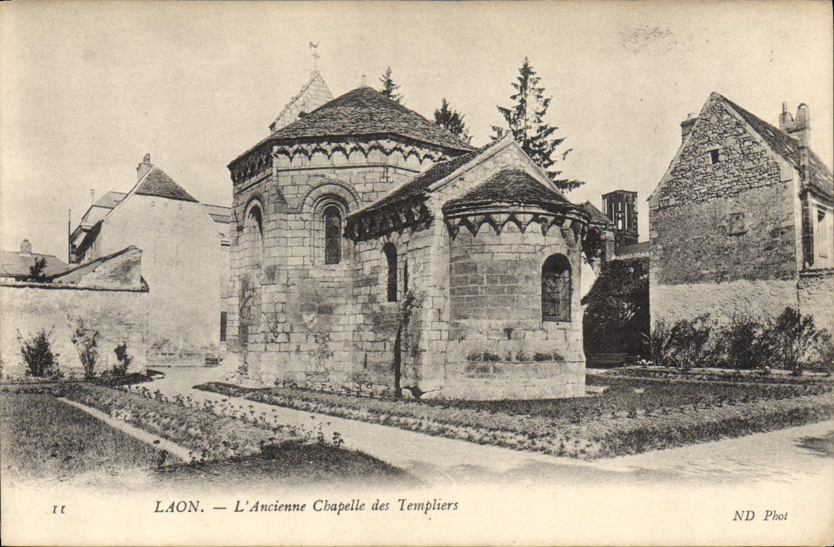 CPA Laon L'ancienne chapelle des templiers 