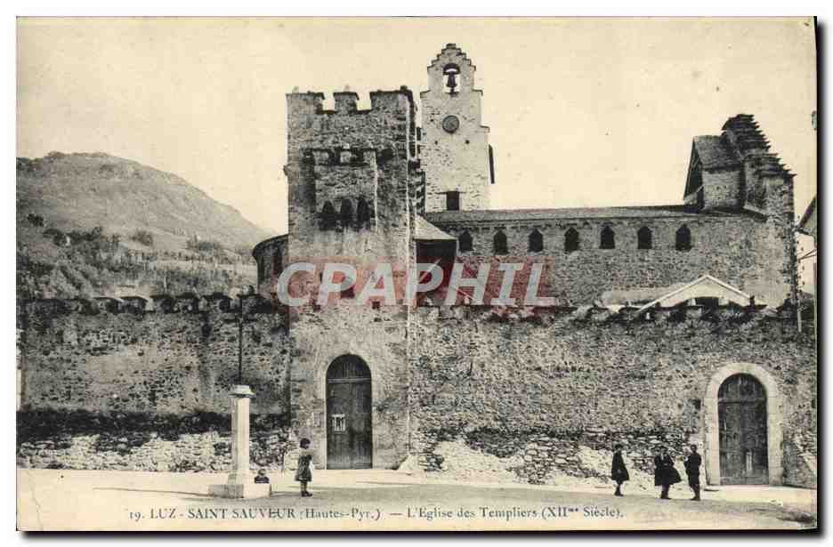 CPA Luz Saint Sauveur Eglise des templiers 