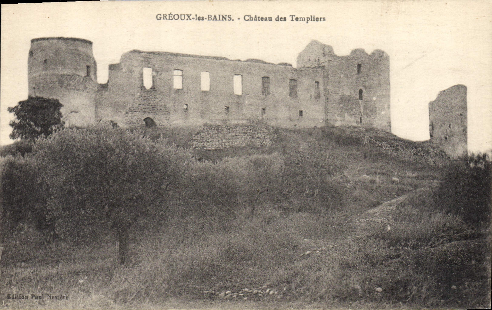CPA Greoux les Bains Chateau des templiers 