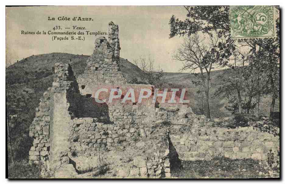 CPA Vence Ruines de la commanderie des templiers 