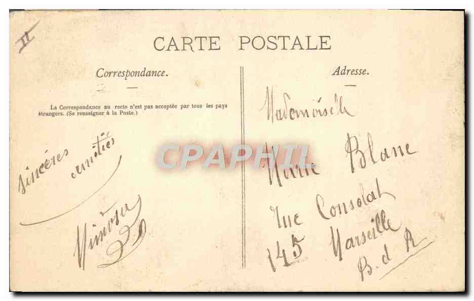 CPA Vence Ruines de la commanderie des templiers  — Back