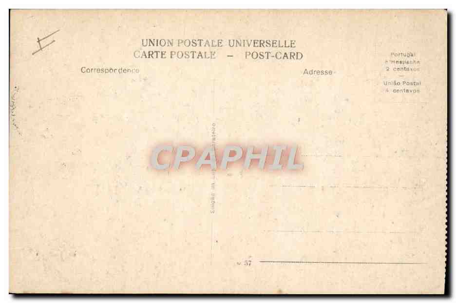 CPA Portugal Thomar Concent de Cristo  — Rückseite