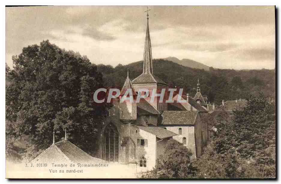 CPA Temple de Romainmotier Vue au Nord Est 
