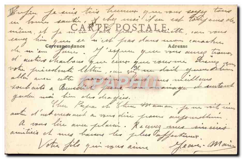 CPA Arbois La maison de Pasteur — Rückseite