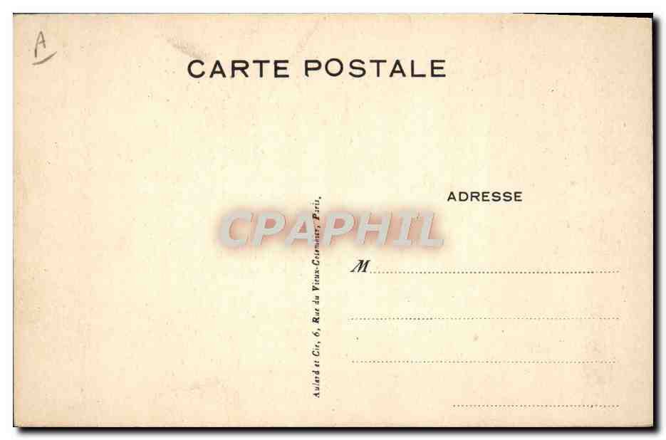 L. PASTEUR — Portrait — Photo M. P. Nadar — Back
