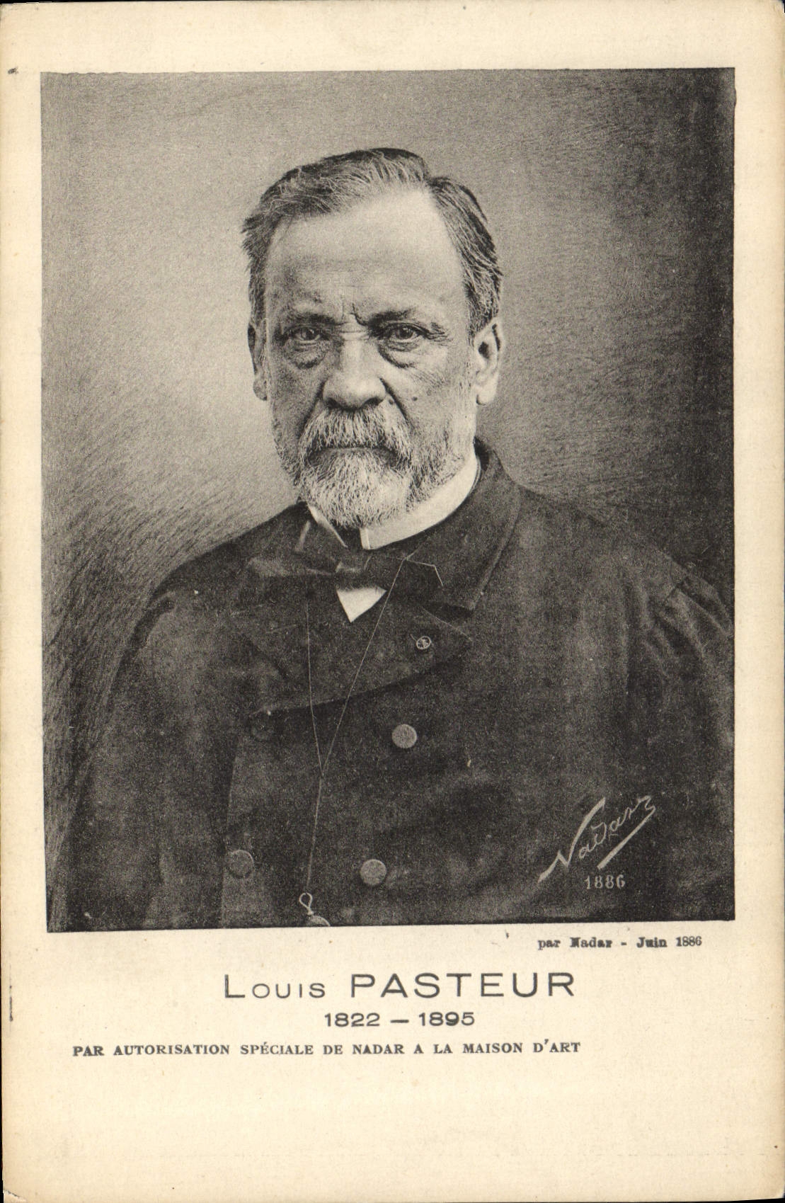 Louis Pasteur — portrait — Maison d'Art, édition officielle Strasbourg 1925
