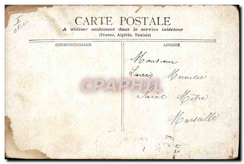 CPA Lille Institut Pasteur — Rückseite