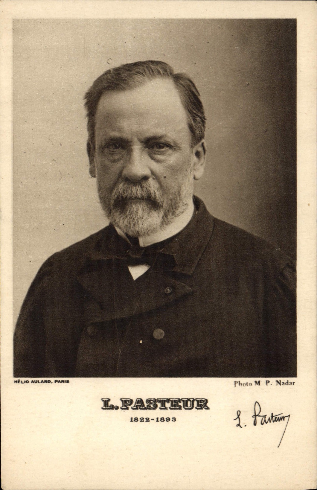 L. PASTEUR — Portrait — Photo M. P. Nadar