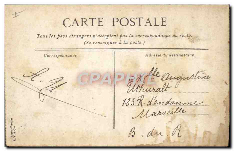 CPA Lille Institut Pasteur — Rückseite