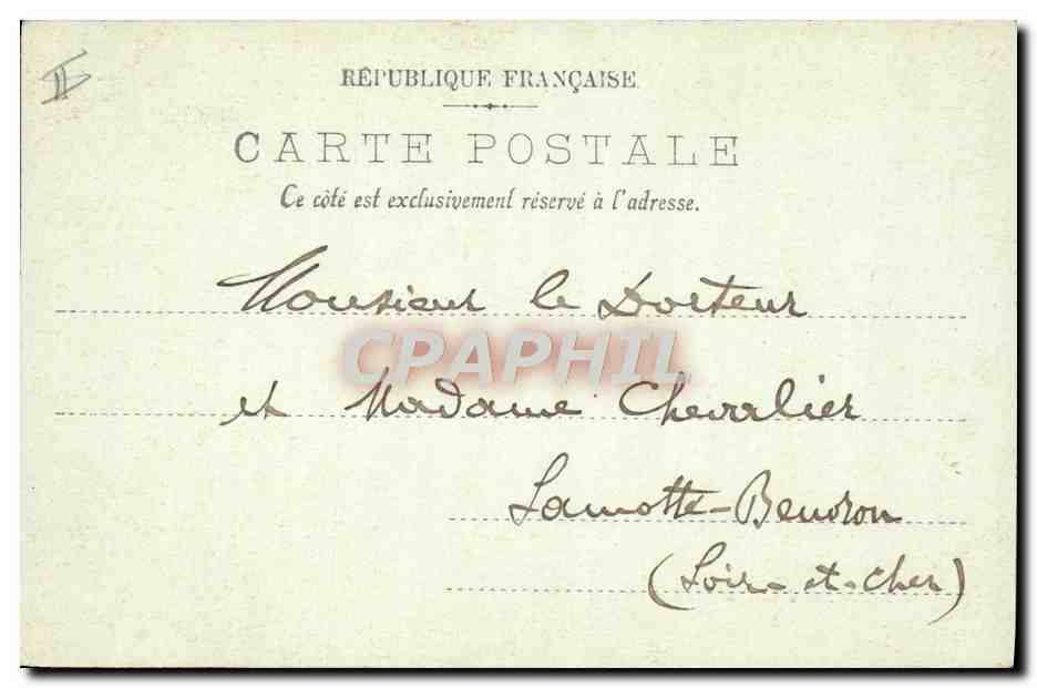 CPA Lille Institut Pasteur — Rückseite