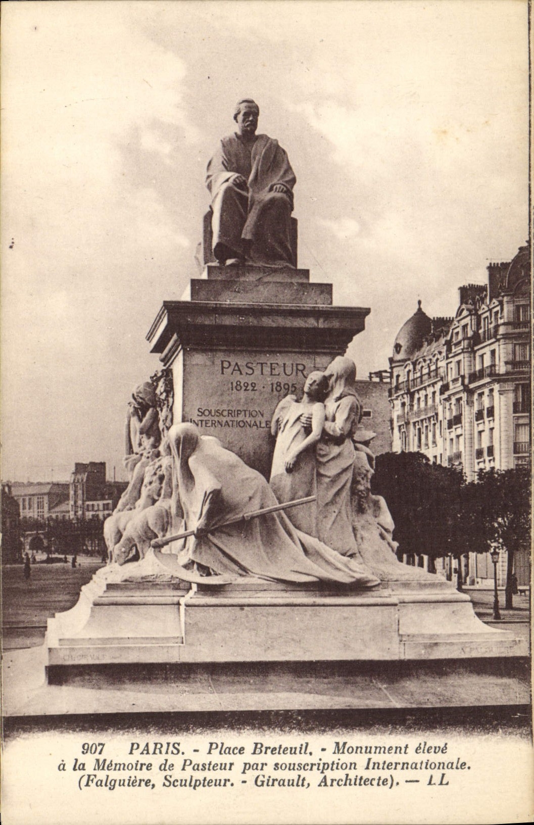 CPA Paris Place Breteuil Monument 