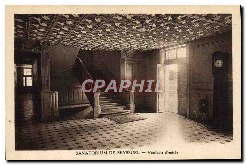 CPA Sanatorium de Seyssuel Vestibule d'entree