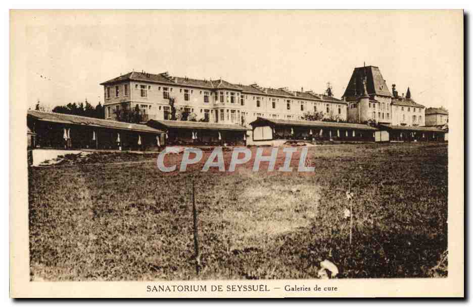CPA Seyssuel Le sanatorium Galeries de cure