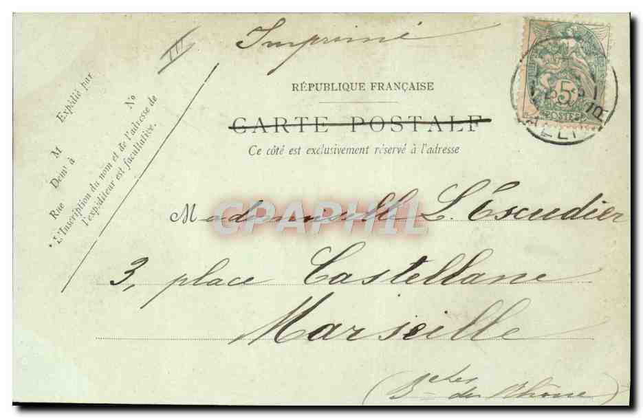 CPA Cheval Equitation Hippisme Vichy Le Champ de courses  — Verso