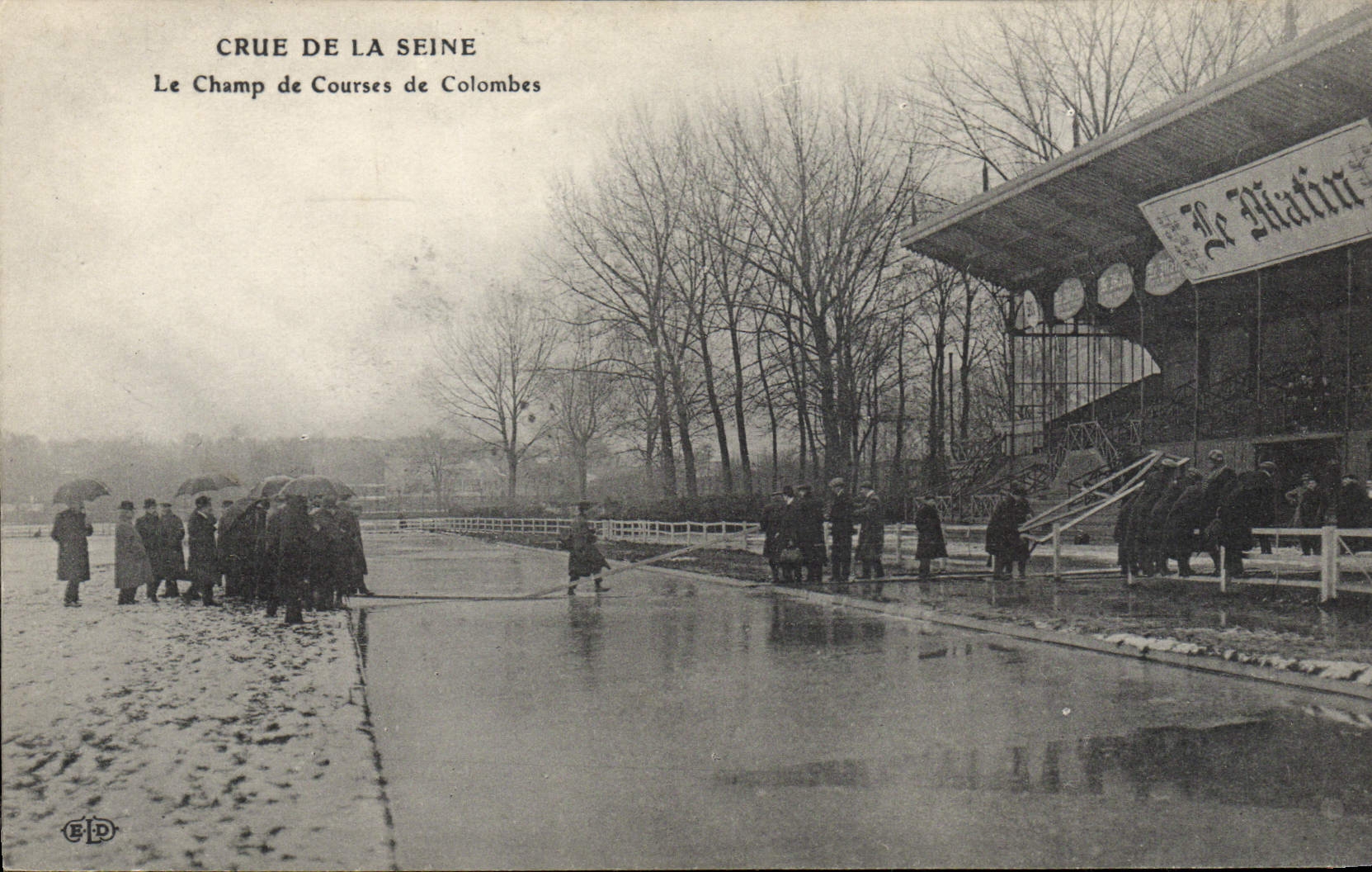 Crue de la Seine — Le Champ de Courses de Colombes — Éditeur E.P.D.