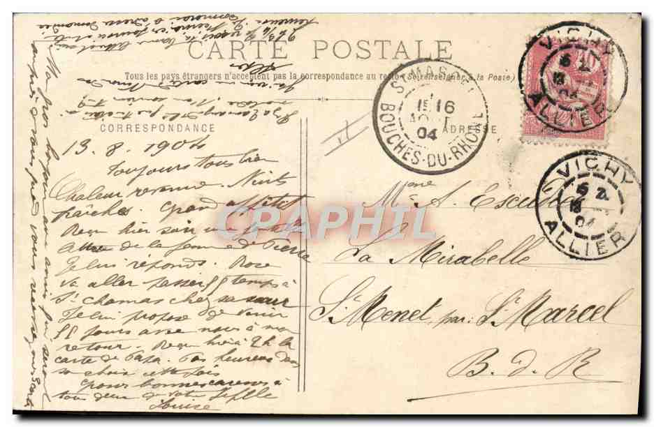 Vichy - Racebaan — uitgever L. F. Vichy, n° 24 — Achterkant