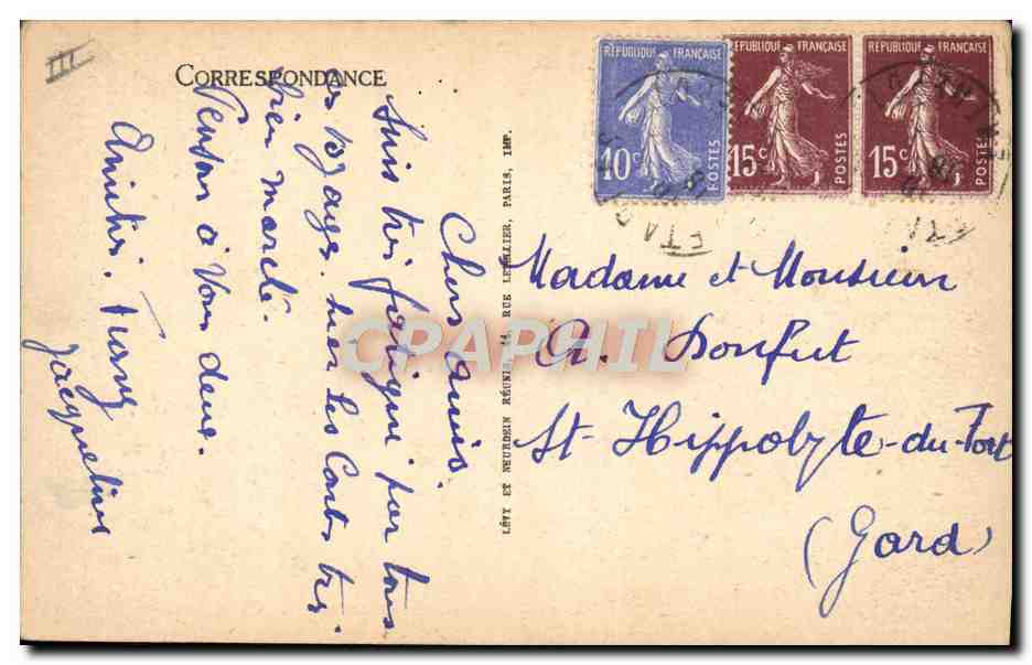 Le Touquet-Paris-Plage — Hôtel des Anglais. Départ pour la promenade — LL n°326 — Verso