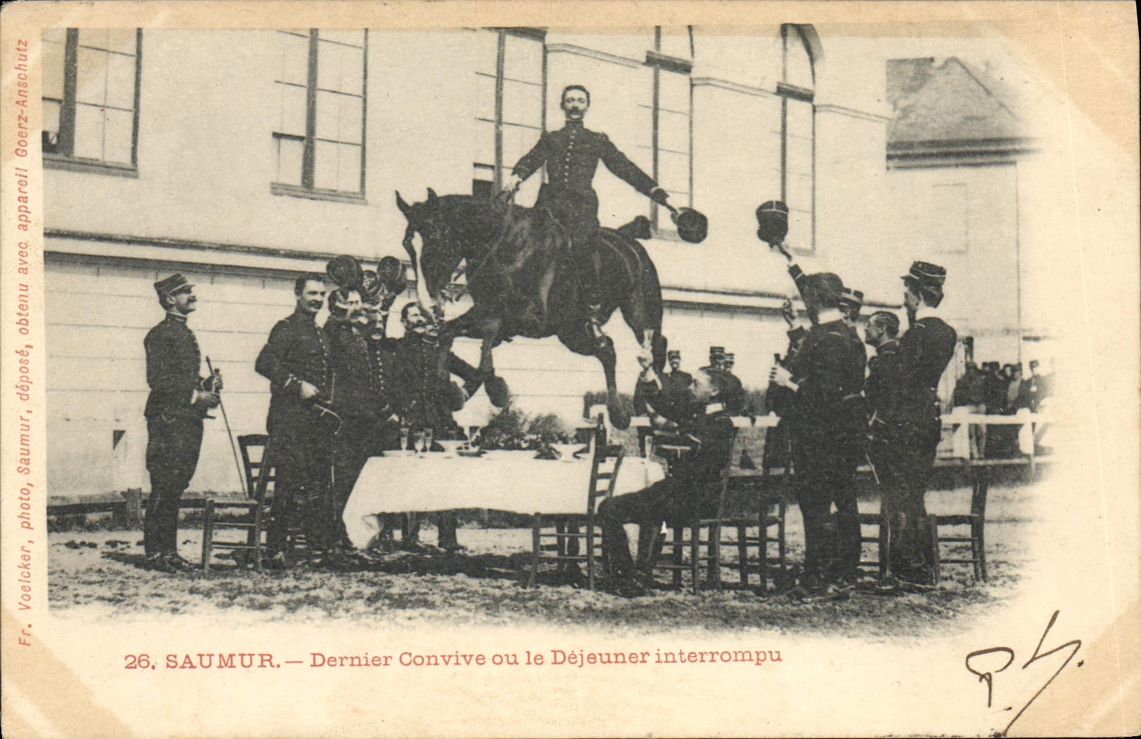 Saumur — Dernier Convive ou le Déjeuner interrompu — Fr. Voelcker, photo, Saumur